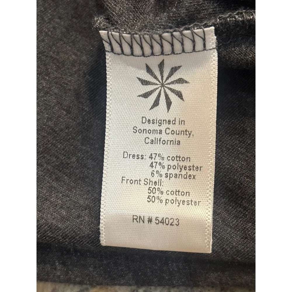 NWT Athleta Gray Sleeveless Surplice Jersey Duet Dress 398851-02 Large $98